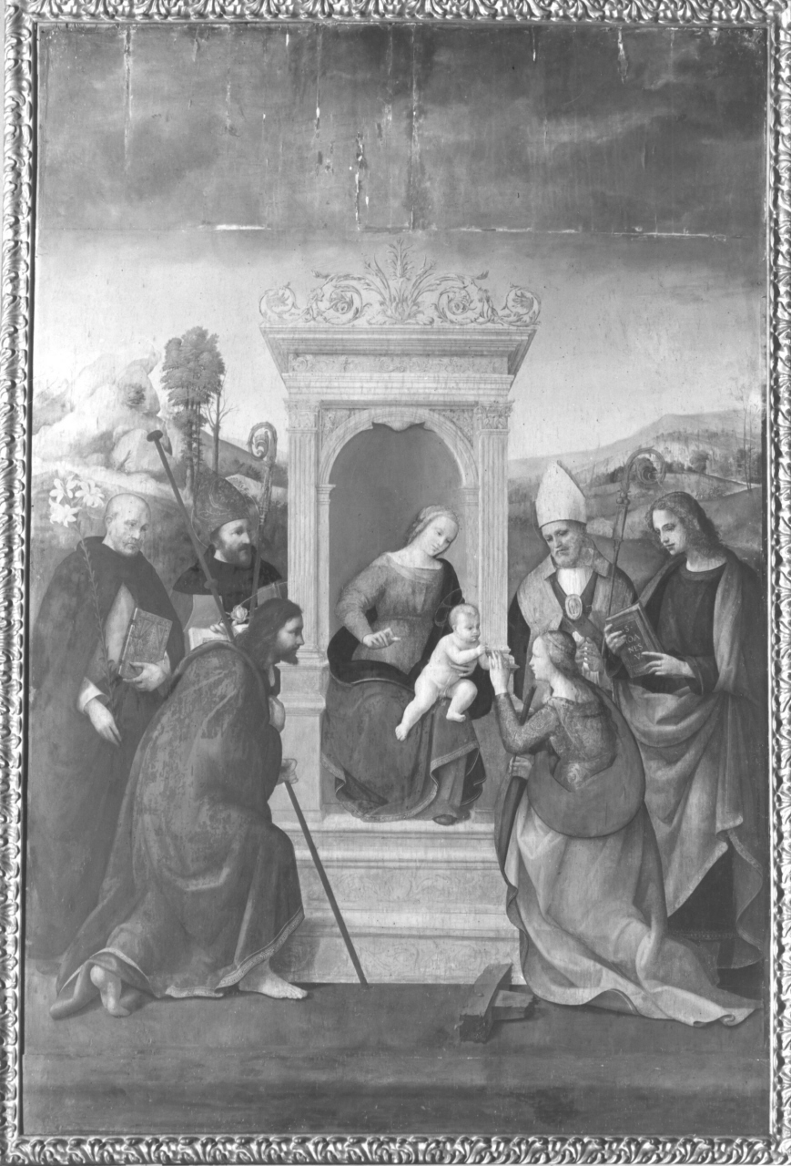 matrimonio mistico di Santa Caterina d'Alessandria (dipinto) di Bigordi Ridolfo detto Ridolfo Ghirlandaio (sec. XVI)