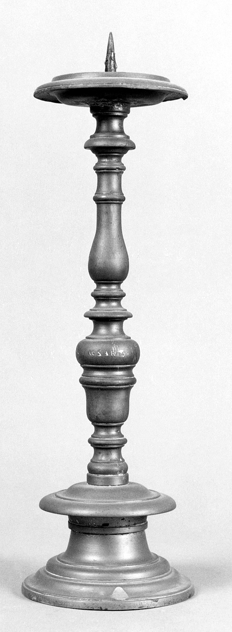 candeliere d'altare, serie - produzione toscana (sec. XIX)