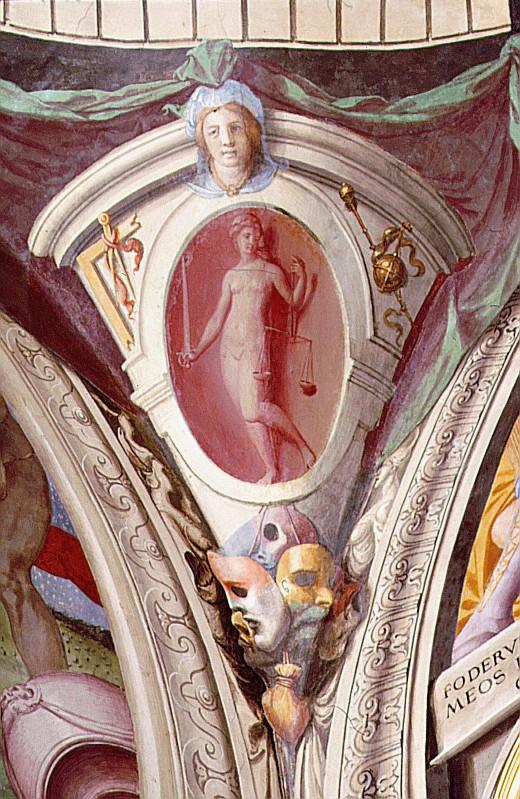 quattro Virtù Cardinali (dipinto) di Allori Agnolo detto Bronzino (sec. XVI)