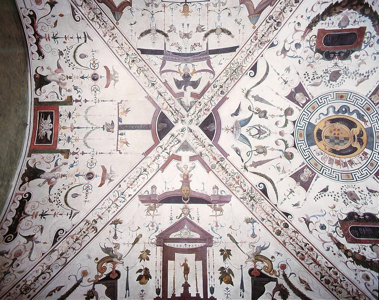 motivi decorativi a grottesche (dipinto) di Bigordi Ridolfo detto Ridolfo Ghirlandaio (sec. XVI)