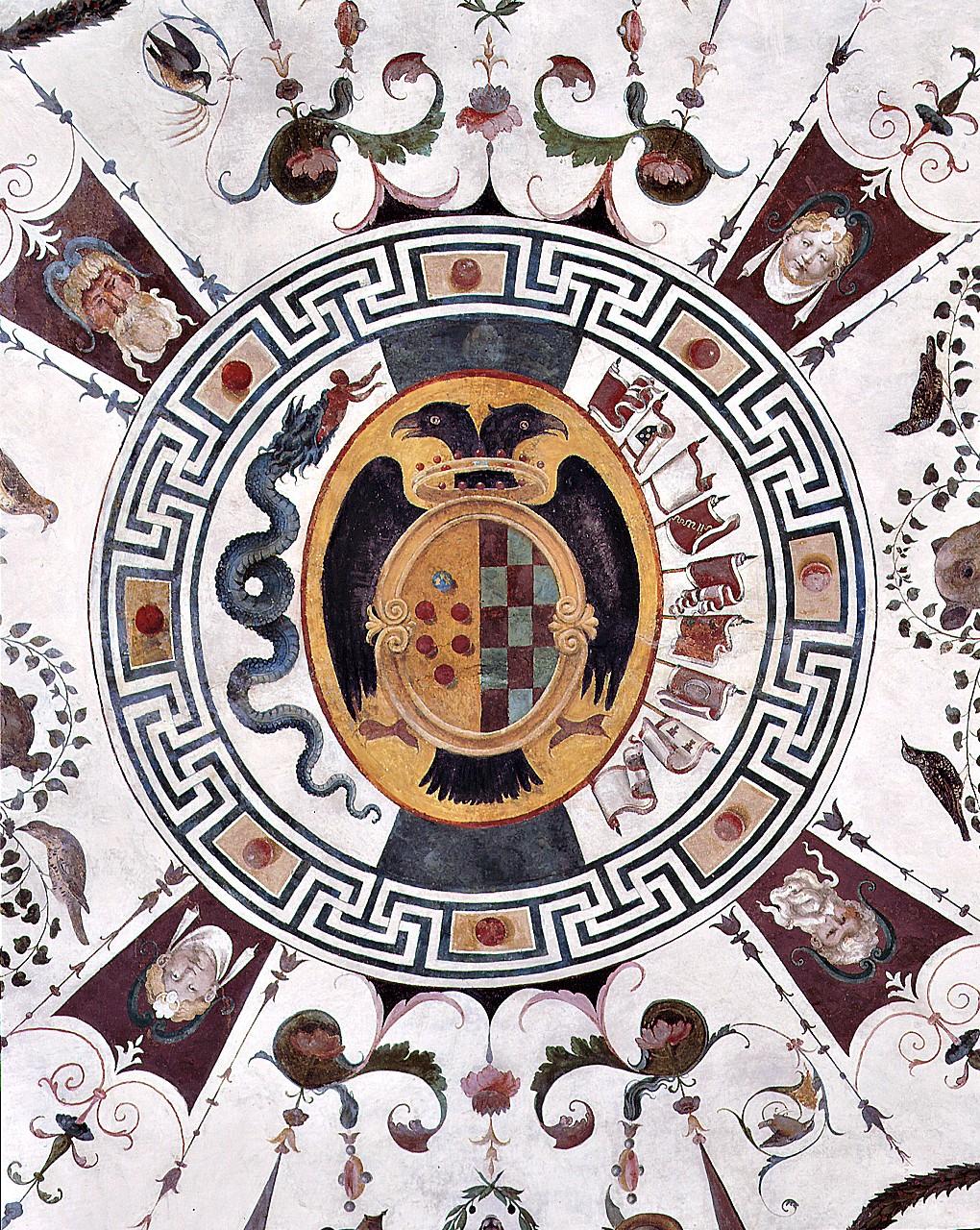 stemma gentilizio delle famiglie Toledo e Medici (dipinto) di Bigordi Ridolfo detto Ridolfo Ghirlandaio (sec. XVI)