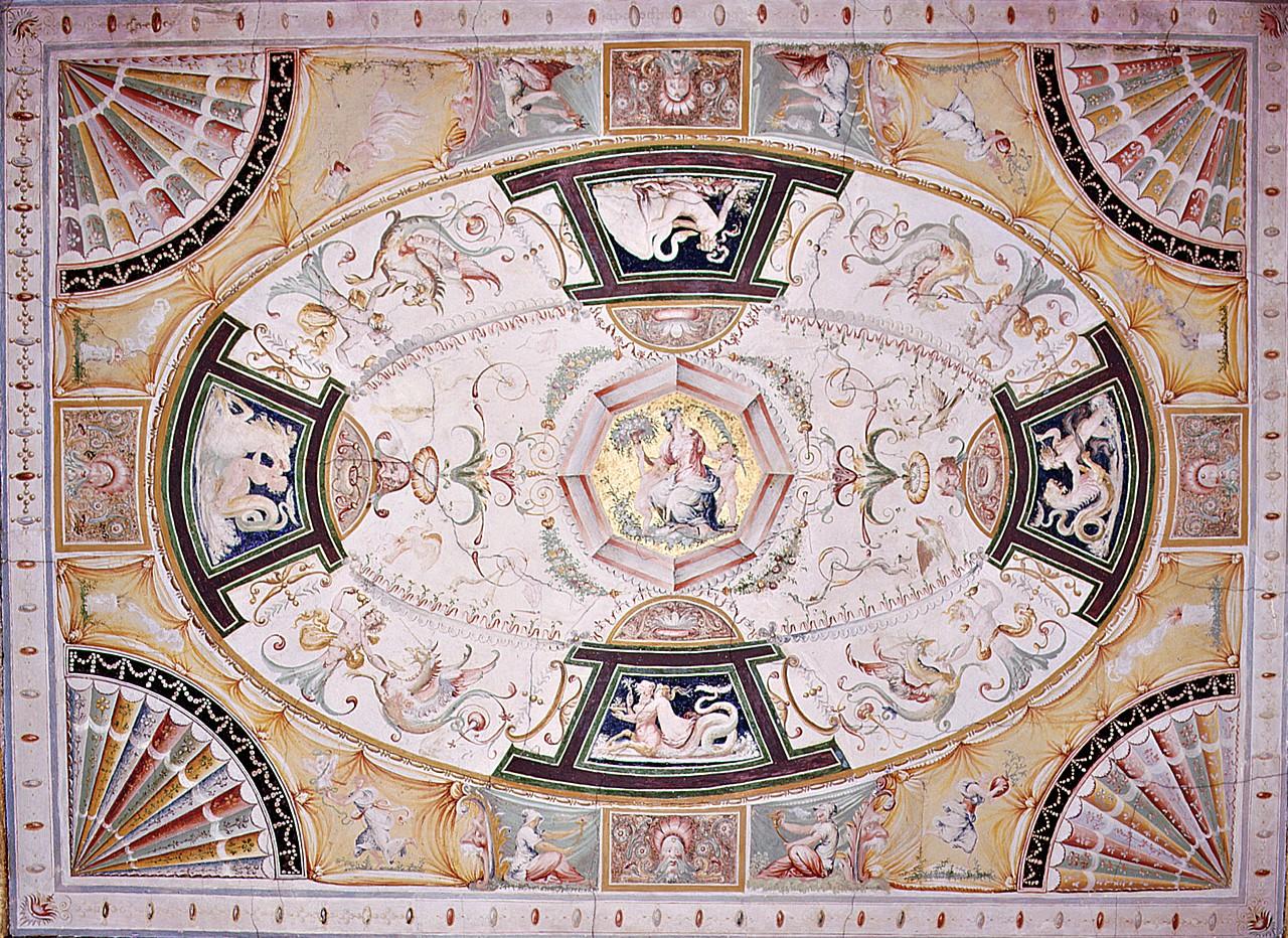 motivi decorativi a grottesche (dipinto) di Salviati Francesco (sec. XVI)