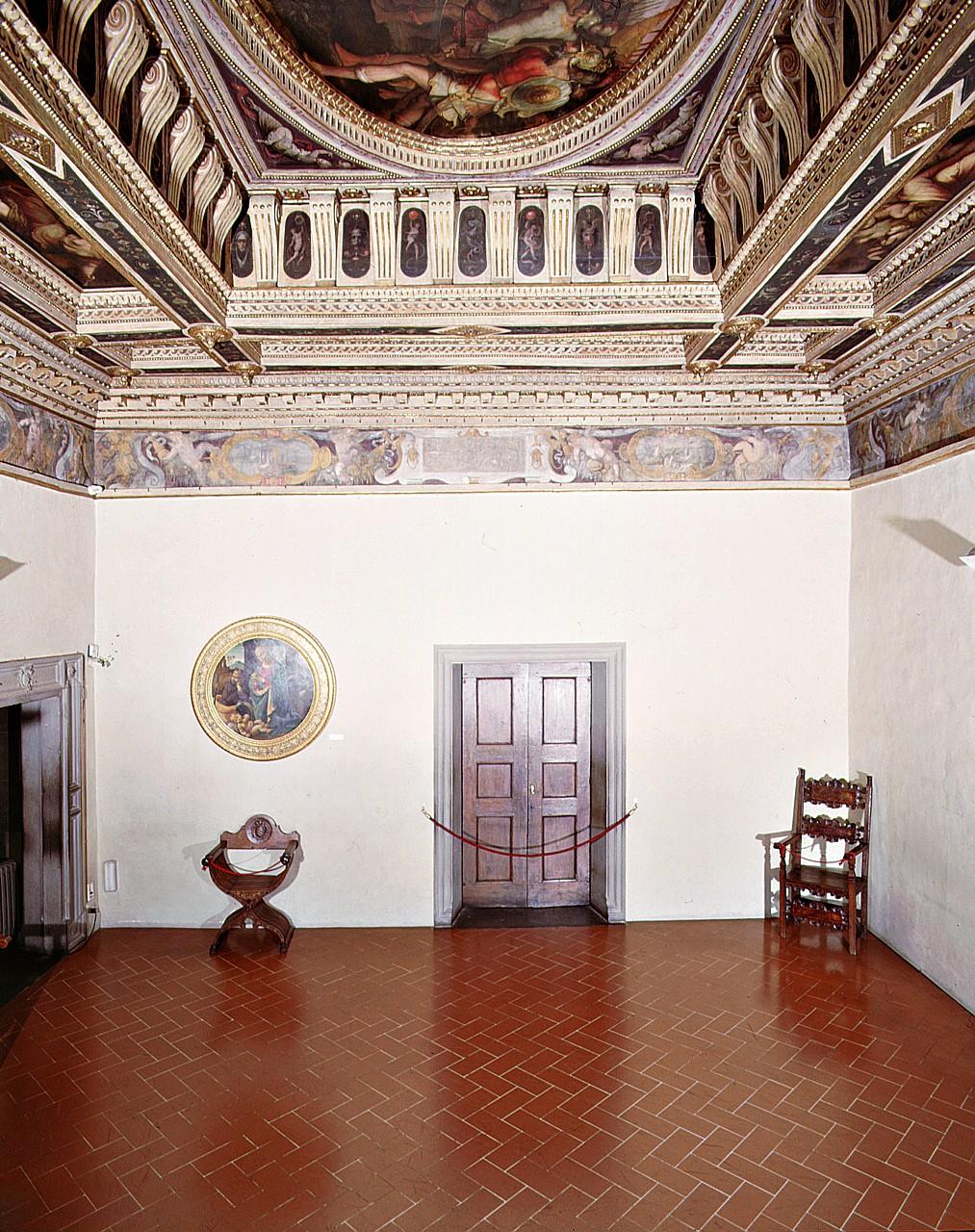 soffitto dipinto di Vasari Giorgio, Van der Straet Jan detto Giovanni Stradano (sec. XVI)