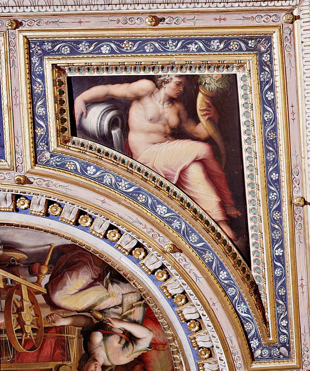 divinità fluviali (dipinto) di Van der Straet Jan detto Giovanni Stradano, Vasari Giorgio (sec. XVI)