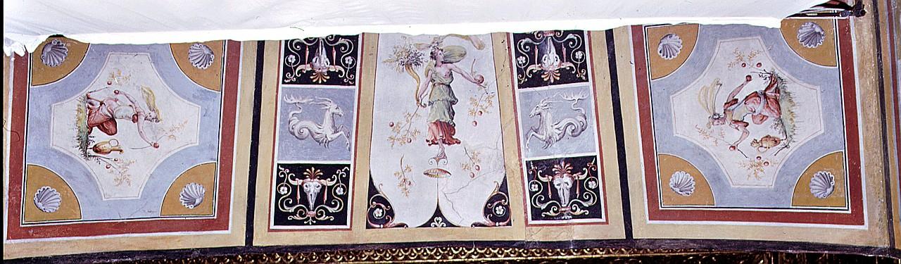 motivi decorativi a grottesche/ imprese di Cosimo I de' Medici (dipinto) di Salviati Francesco, Domenico Romano (sec. XVI, sec. XX)