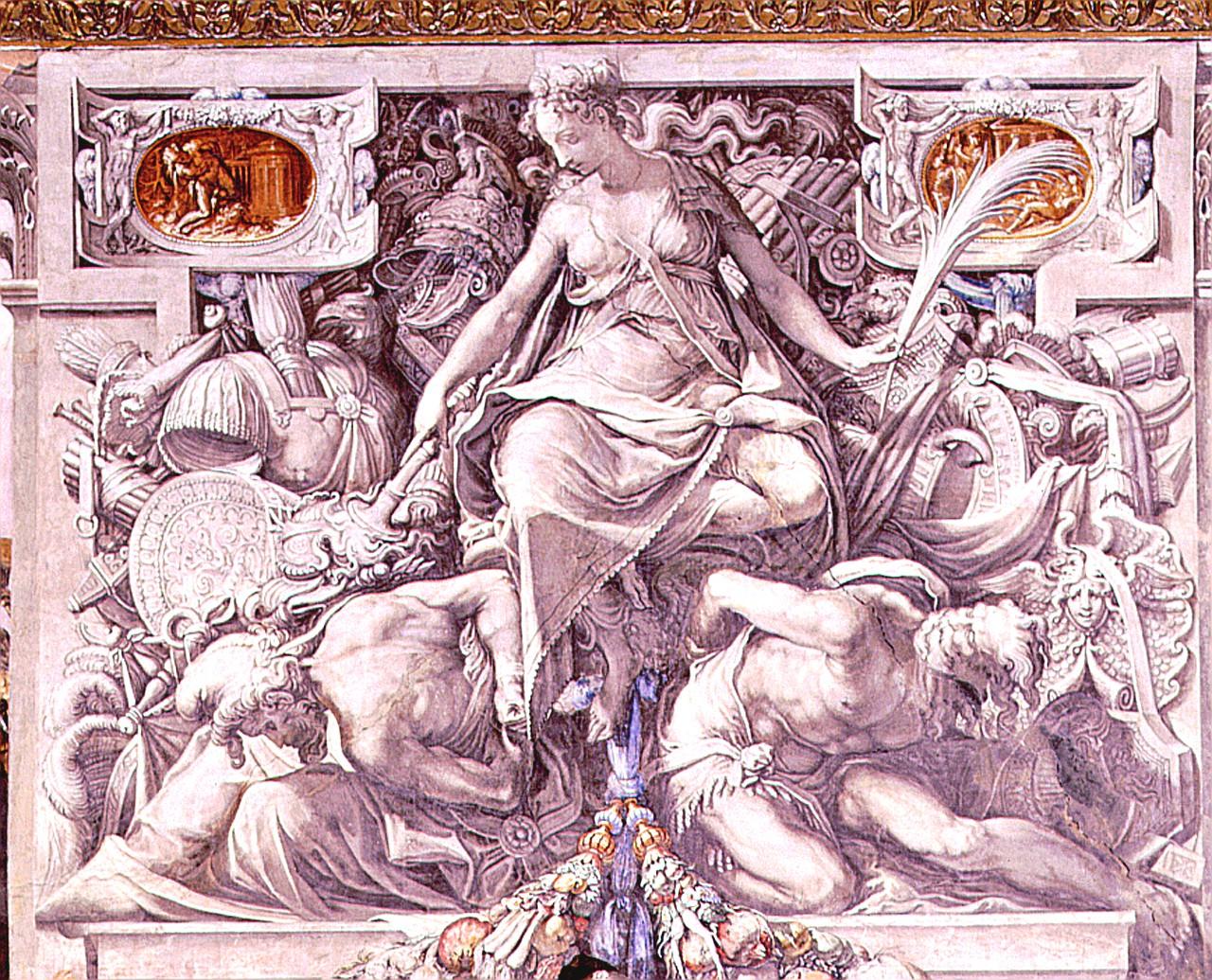 trionfo della Pace (dipinto) di Salviati Francesco (e aiuti) (sec. XVI)