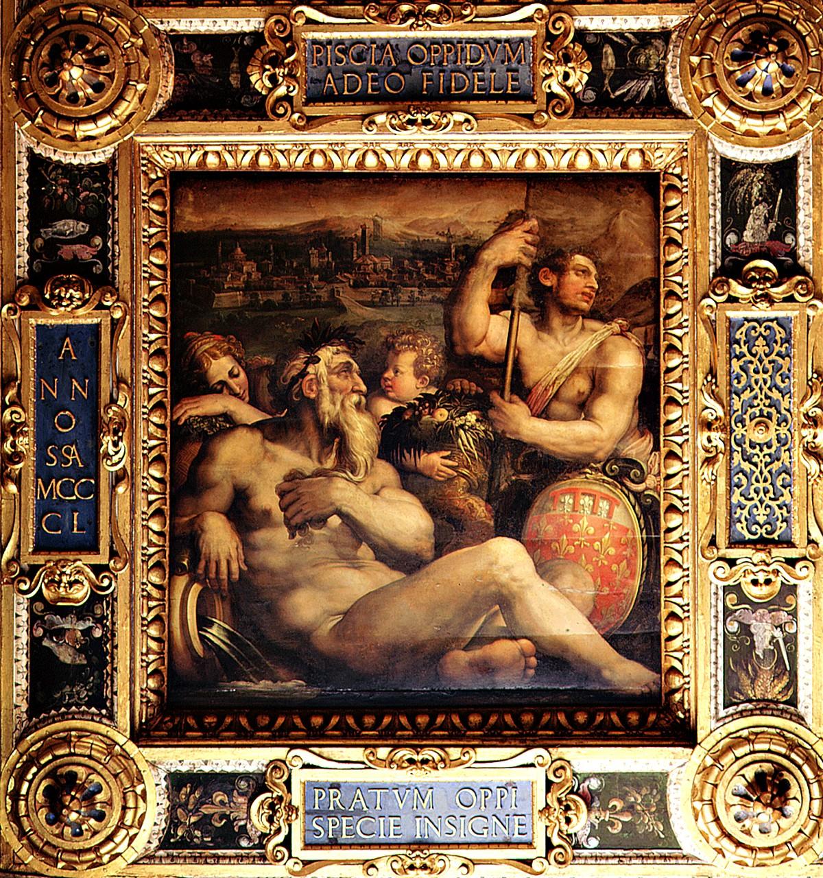 allegoria della città di Prato (dipinto) di Vasari Giorgio, Zucchi Jacopo (attribuito) (sec. XVI)