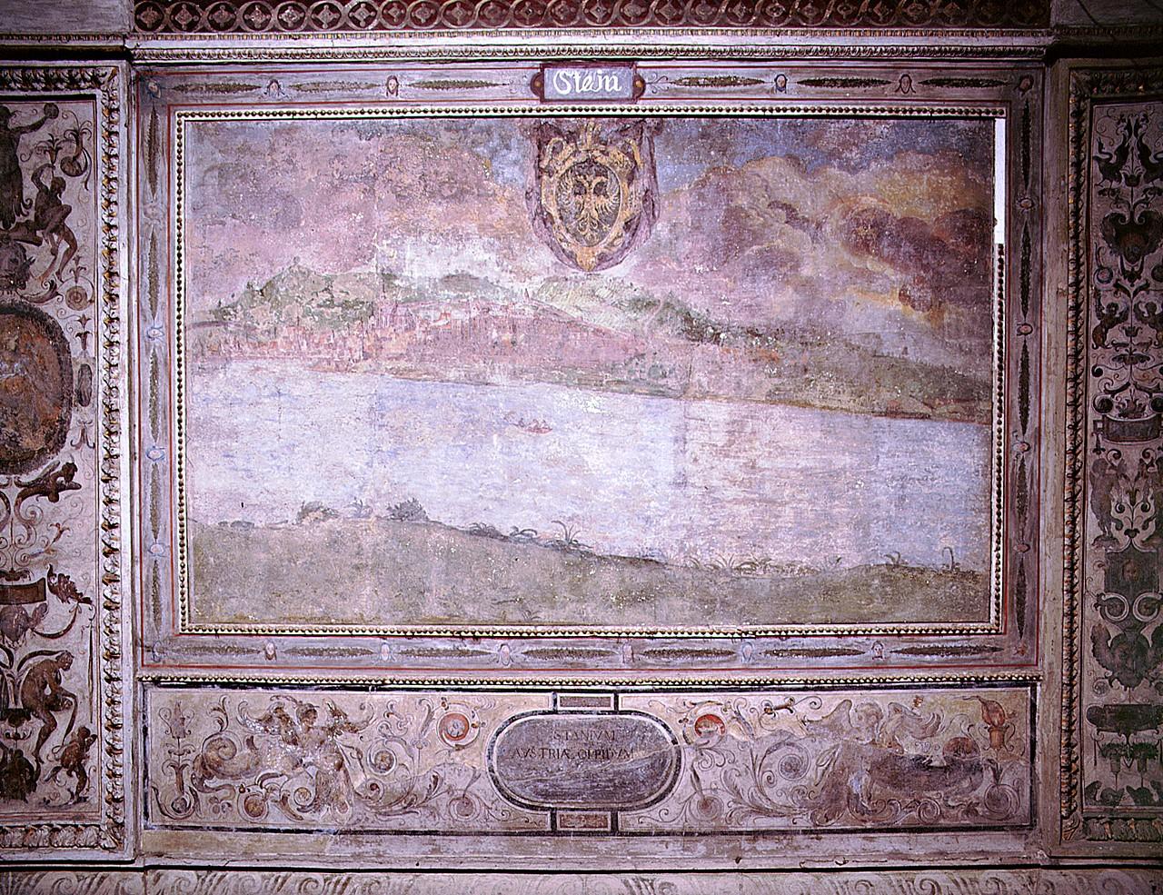veduta della città di Stain (dipinto) di Vasari Giorgio (sec. XVI)