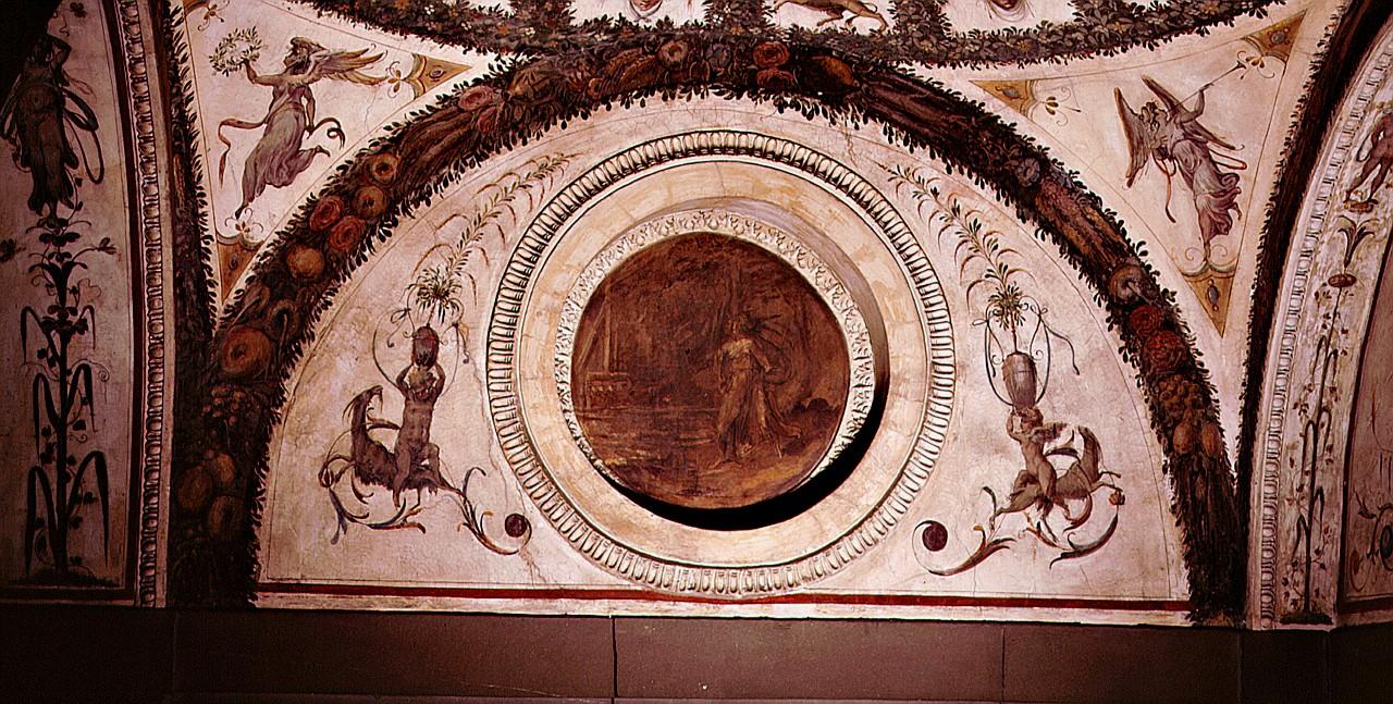 motivi decorativi a grottesche (dipinto) di Vasari Giorgio, Marchetti Marco detto Marco da Faenza (sec. XVI)