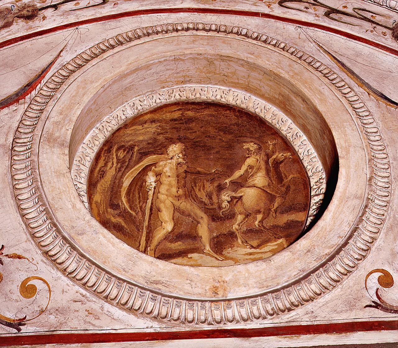 Ercole uccide Nesso (dipinto) di Vasari Giorgio, Marchetti Marco detto Marco da Faenza, Matteo di Niccolò Veneziano (sec. XVI)