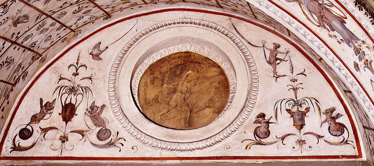 motivi decorativi a grottesche (dipinto) di Vasari Giorgio, Marchetti Marco detto Marco da Faenza (sec. XVI)
