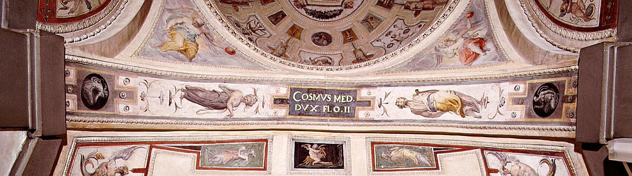 motivi decorativi a grottesche (dipinto) di Vasari Giorgio, Marchetti Marco detto Marco da Faenza, Matteo di Niccolò Veneziano (sec. XVI)