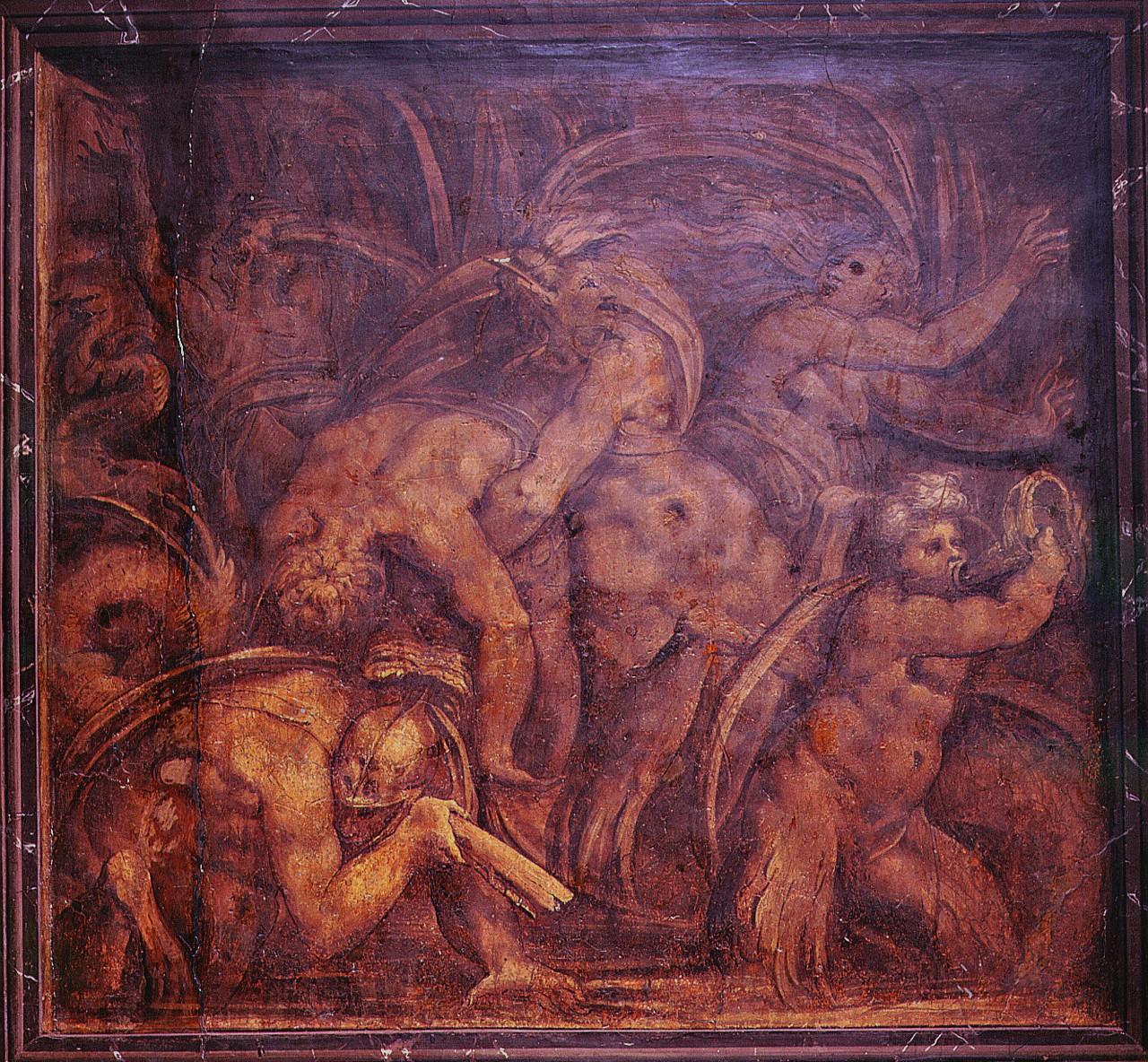 centauromachia (dipinto) di Marchetti Marco detto Marco da Faenza (sec. XVI)