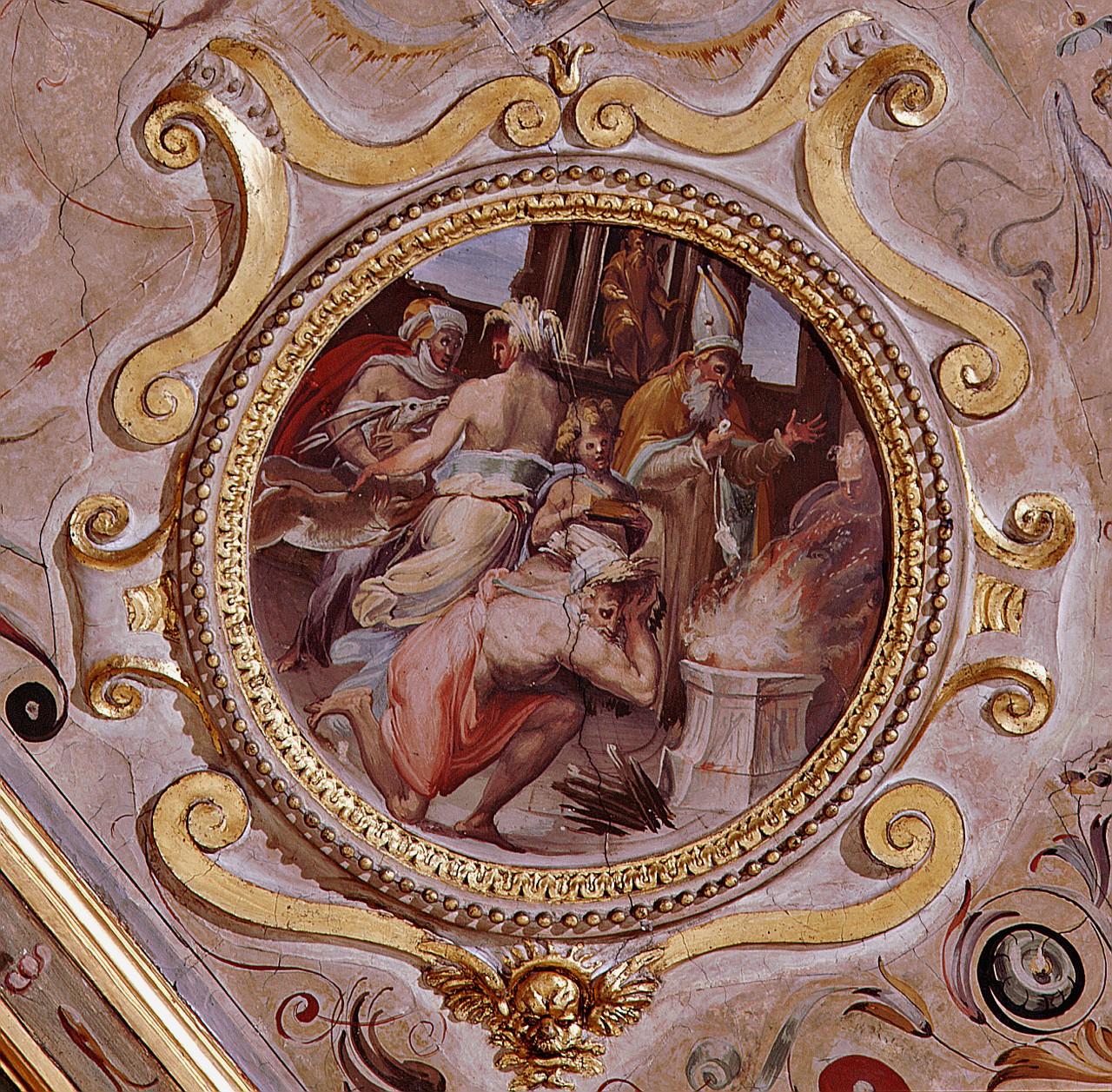 sacrificio pagano (dipinto) di Vasari Giorgio, Gherardi Cristofano detto Doceno, Marchetti Marco detto Marco da Faenza, Del Tasso Giovanni Battista (sec. XVI)