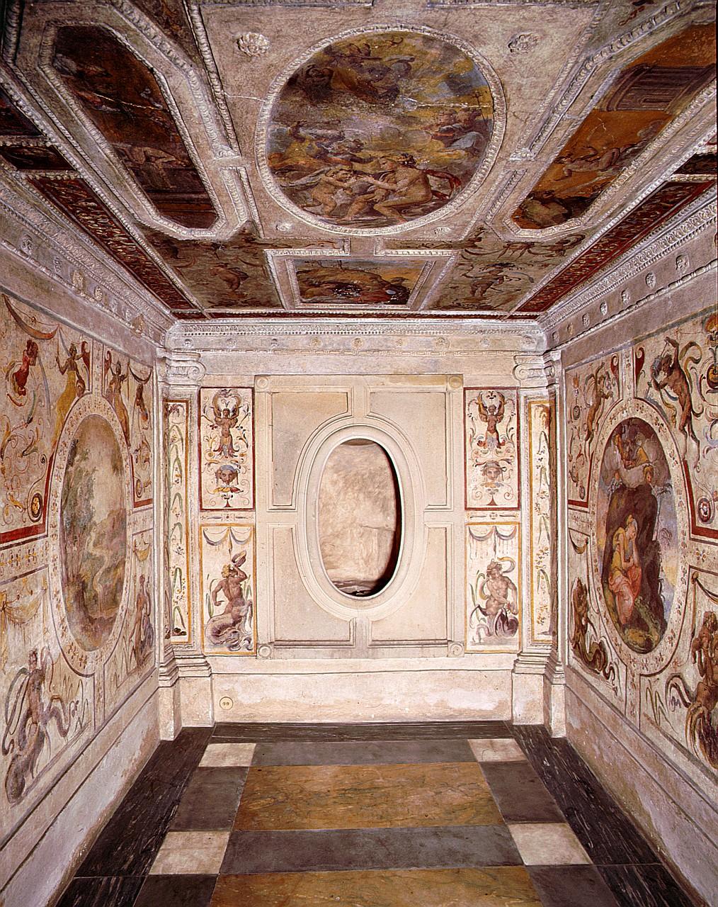motivi decorativi a grottesche (dipinto, ciclo) di Marchetti Marco detto Marco da Faenza, Vasari Giorgio - ambito toscano (sec. XVI)