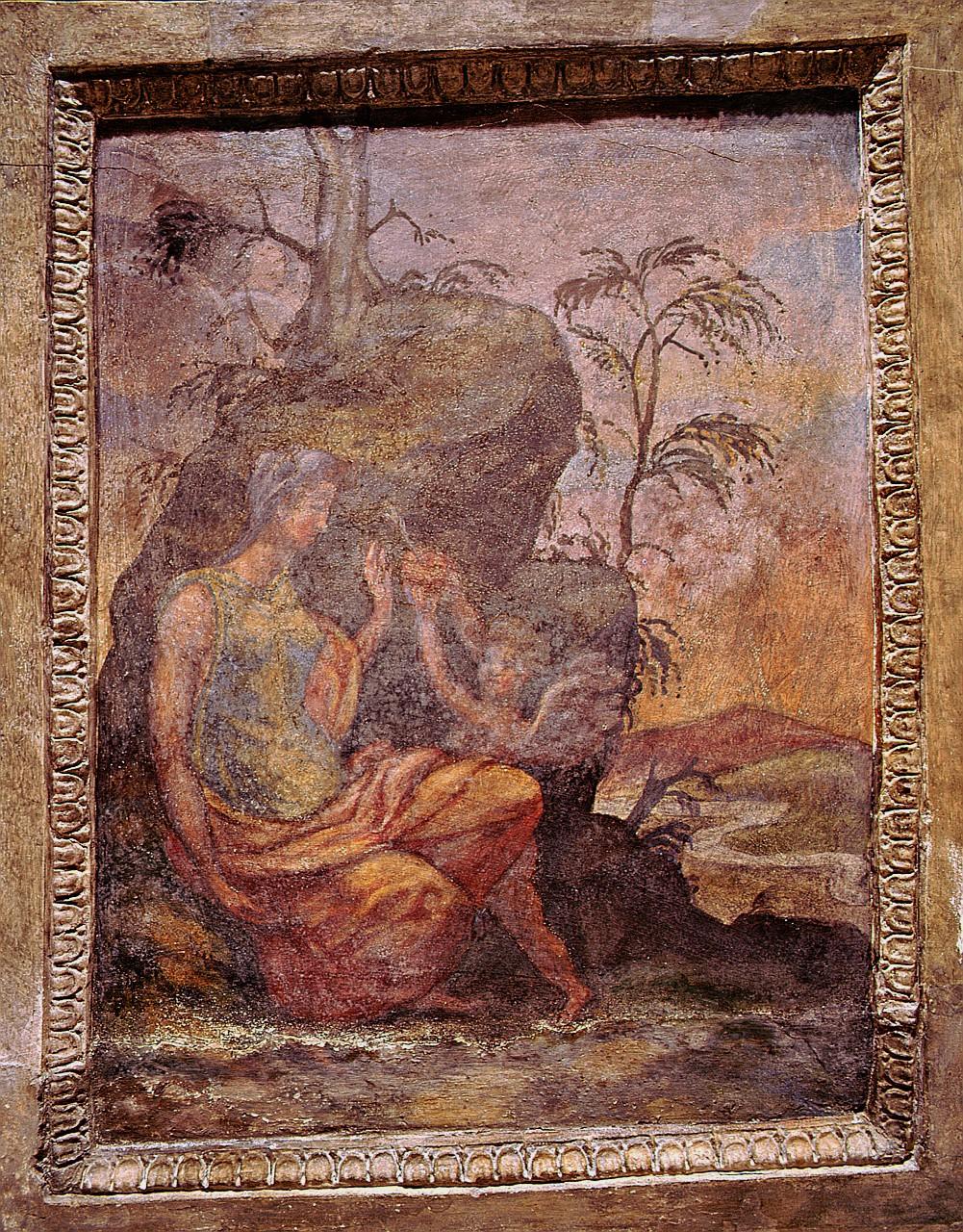 Venere colpita accidentalmente dalla freccia di Cupido (dipinto) di Marchetti Marco detto Marco da Faenza (sec. XVI)