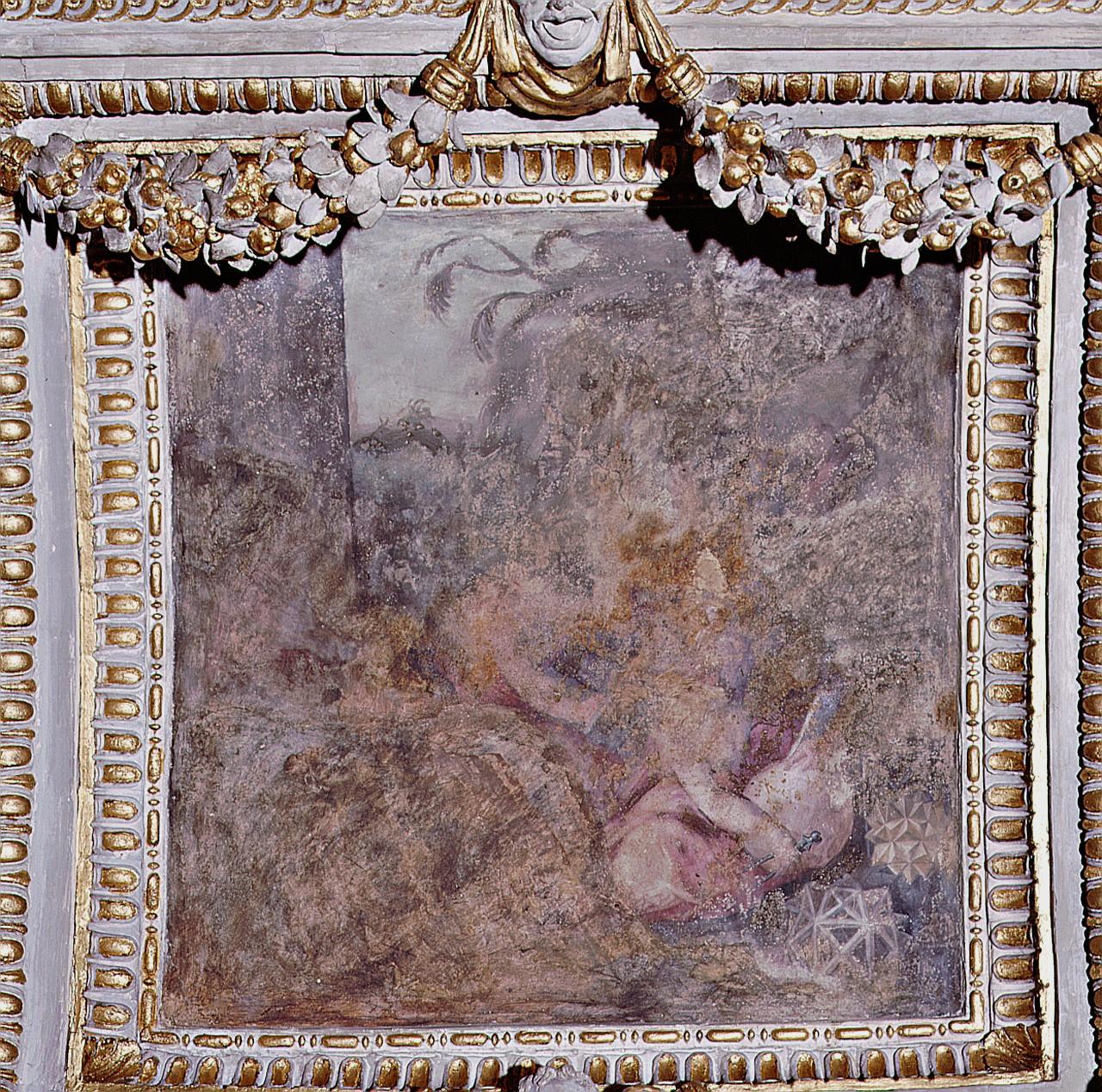 scena campestre con figure (dipinto) di Van der Straet Jan detto Giovanni Stradano (attribuito) (sec. XVI)