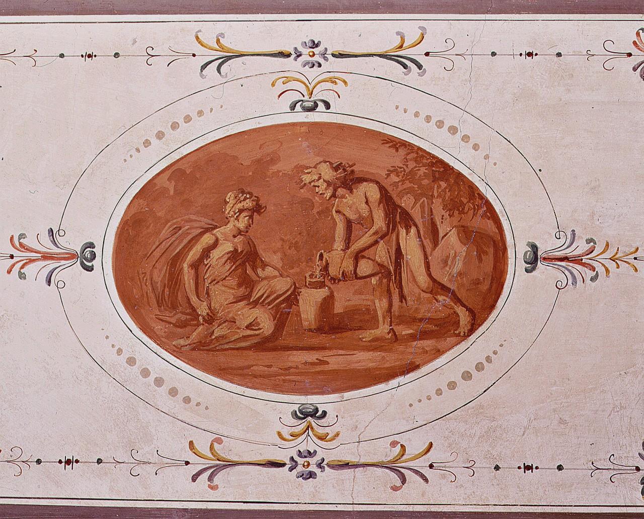 scena mitologica (dipinto) di Vasari Giorgio, Marchetti Marco detto Marco da Faenza (e aiuti) (seconda metà sec. XVI, sec. XIX)