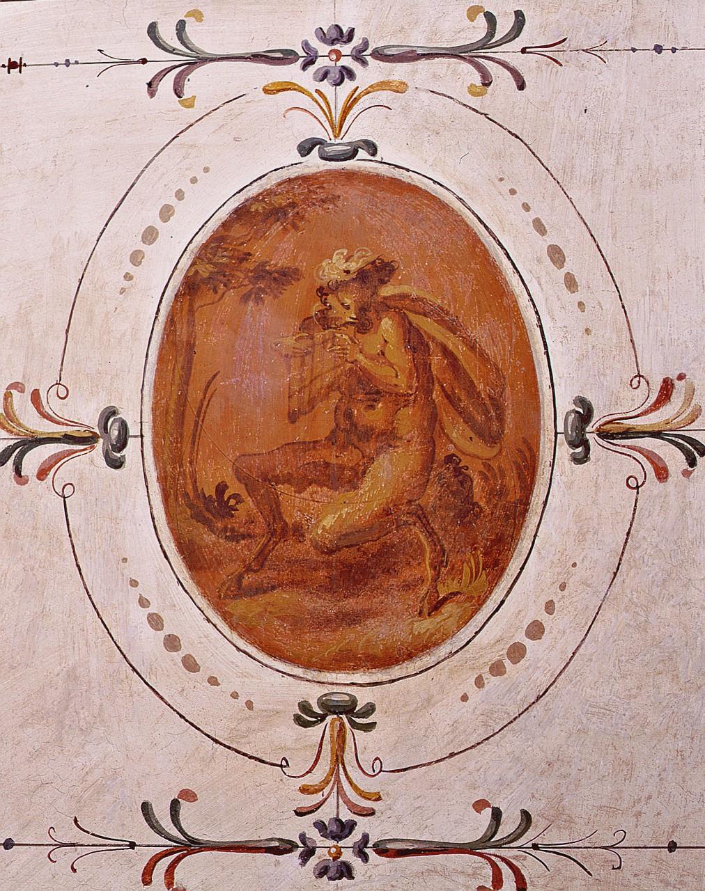 satiro musicante (dipinto) di Vasari Giorgio, Marchetti Marco detto Marco da Faenza (e aiuti) (sec. XVI)
