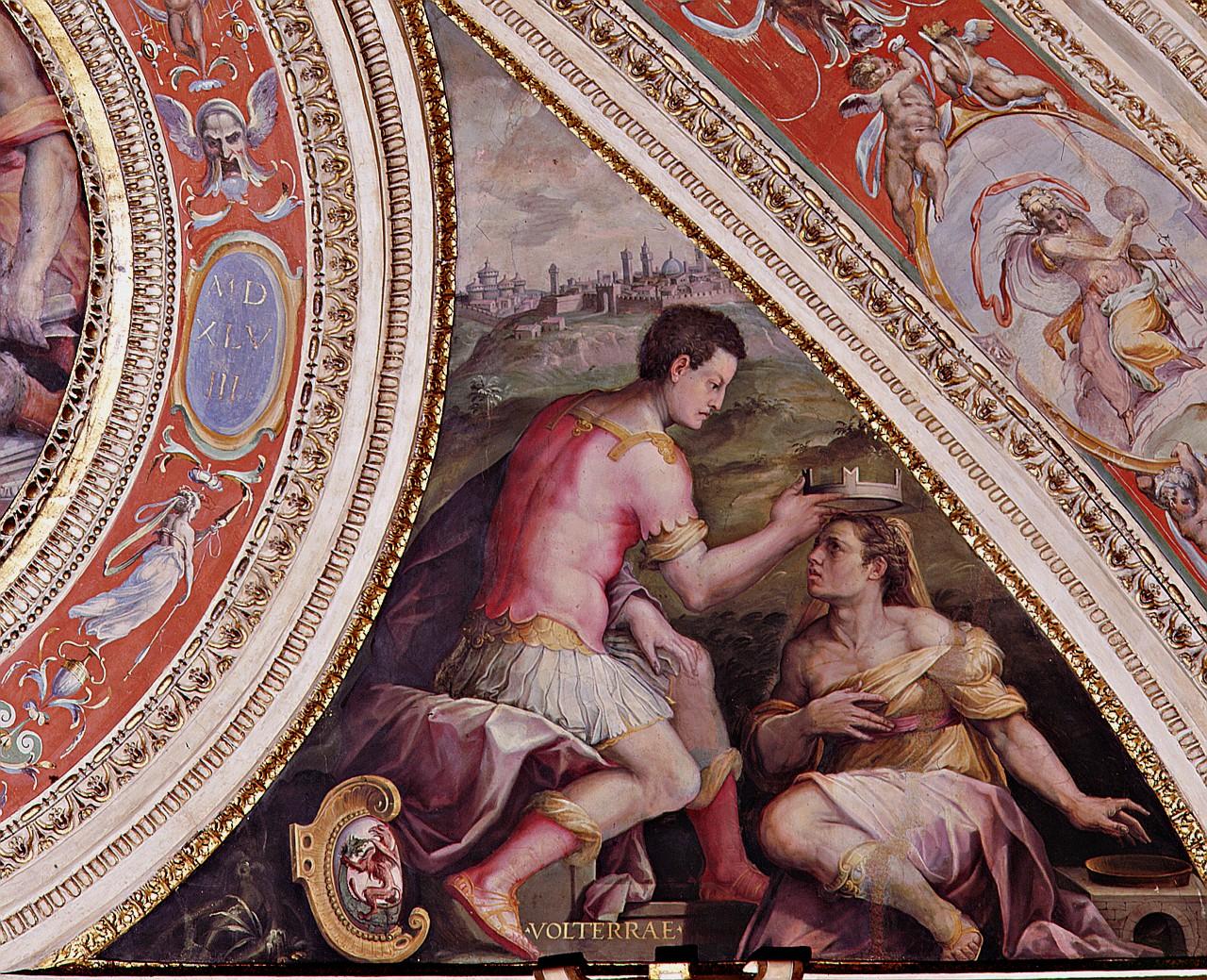 allegoria della città di Volterra (dipinto) di Vasari Giorgio (sec. XVI)