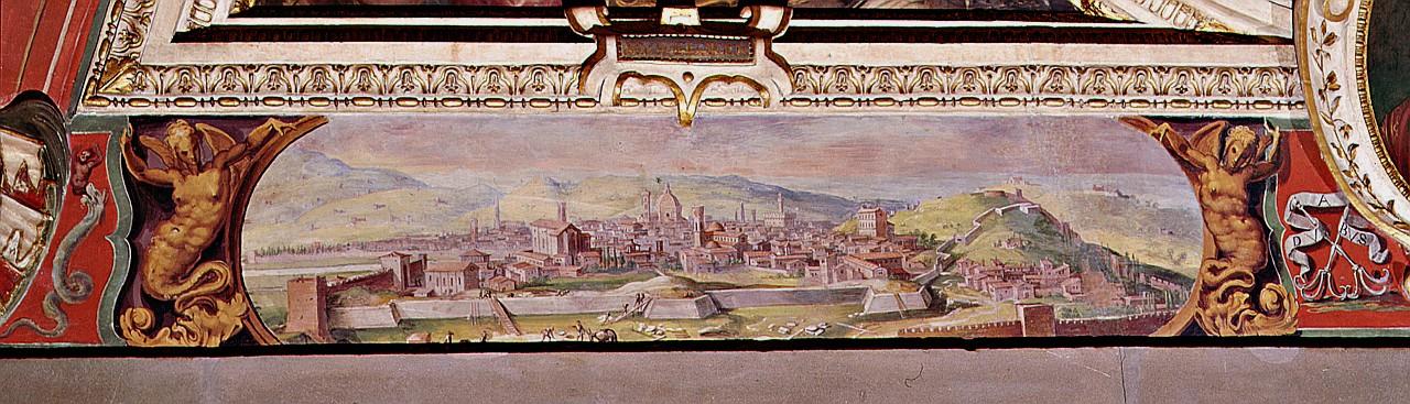 veduta di Firenze (dipinto) di Van der Straet Jan detto Giovanni Stradano (sec. XVI)