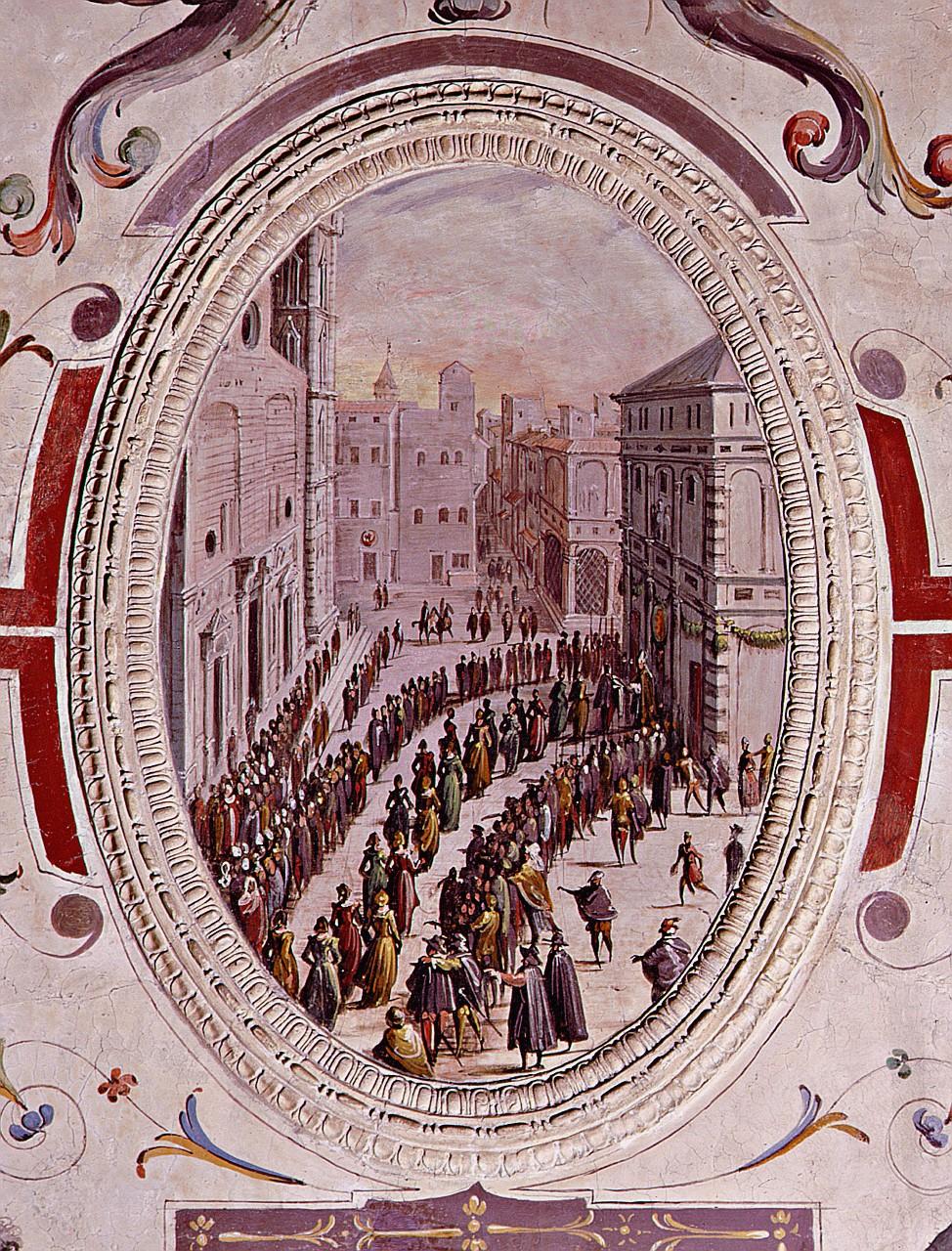 battesimo di Francesco I de' Medici (dipinto) di Van der Straet Jan detto Giovanni Stradano (sec. XVI)