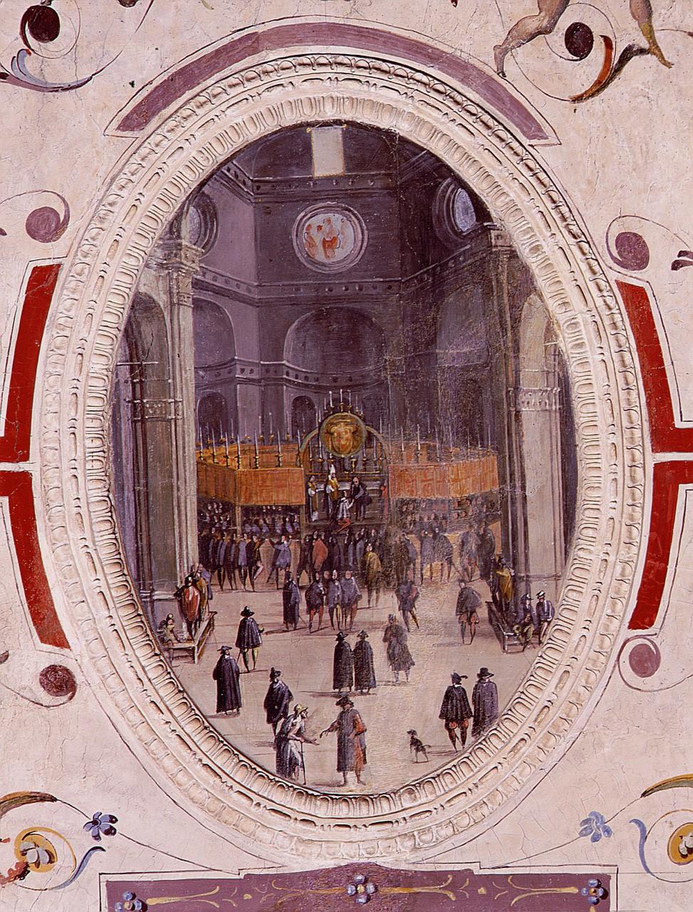 Cosimo I de' Medici riceve il Toson d'oro in Duomo (dipinto) di Van der Straet Jan detto Giovanni Stradano (sec. XVI)