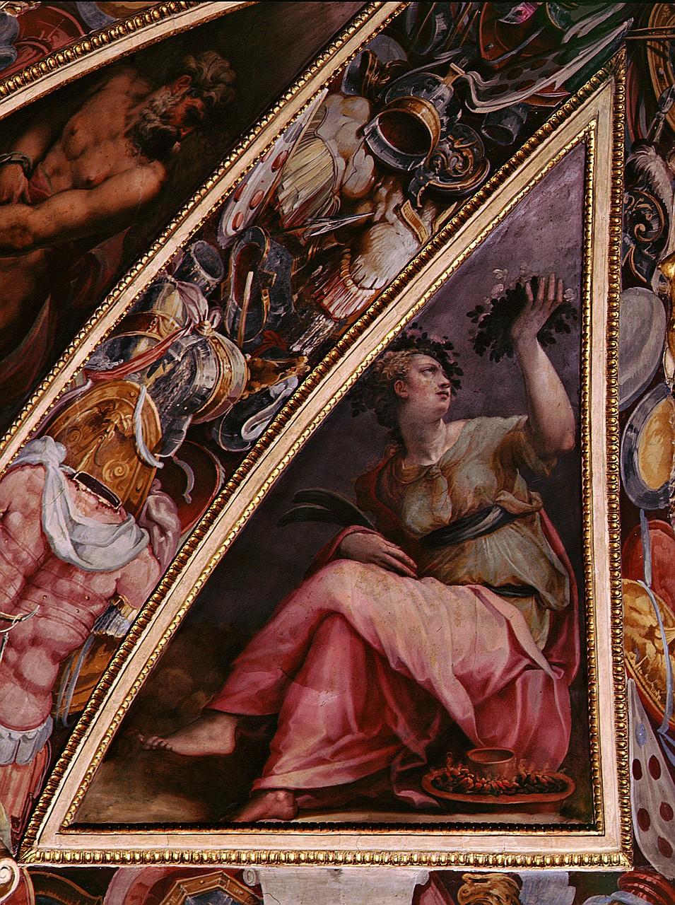 allegoria della virtù militare (dipinto) di Vasari Giorgio (sec. XVI) 