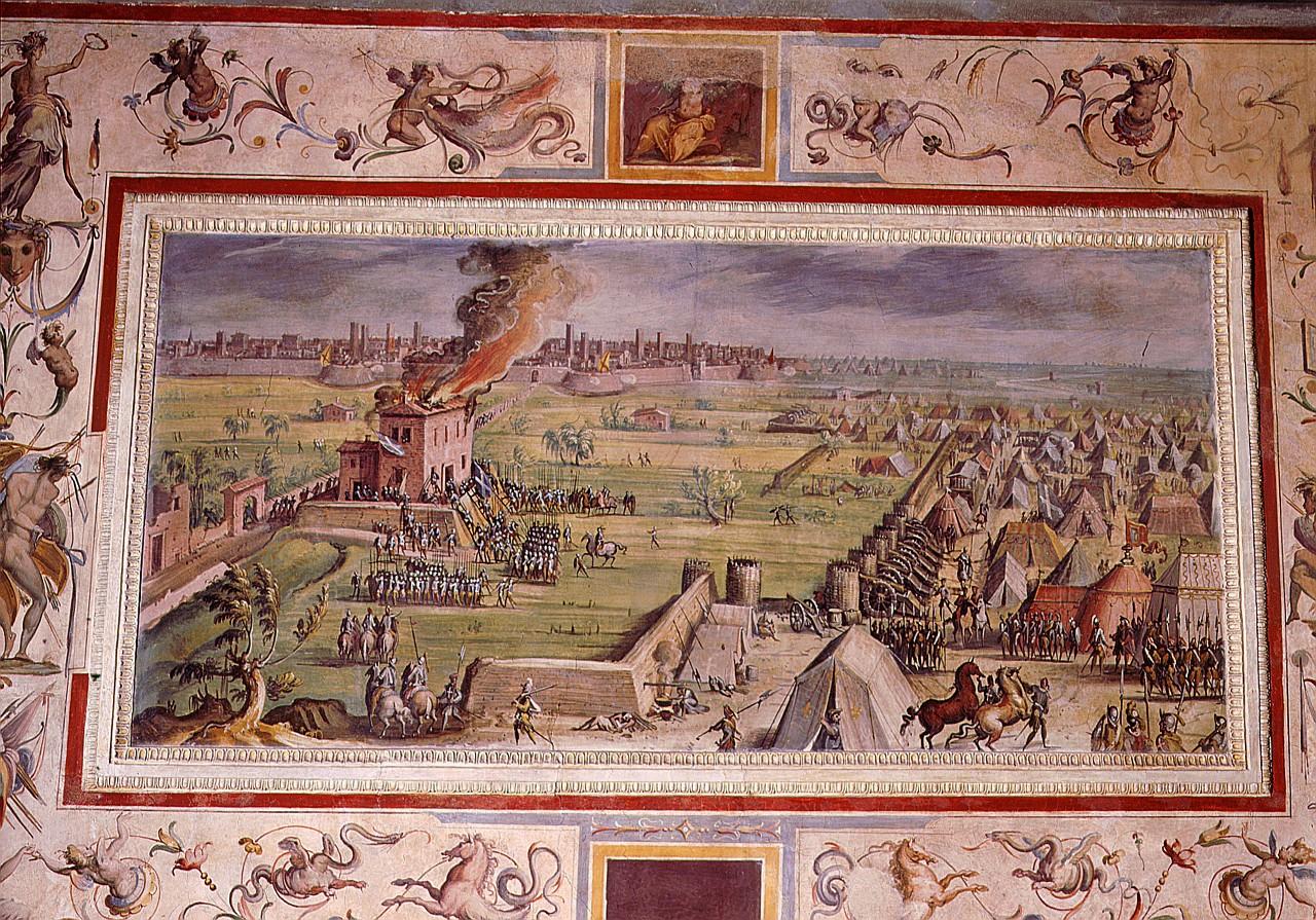 scena di battaglia (dipinto) di Van der Straet Jan detto Giovanni Stradano (sec. XVI)