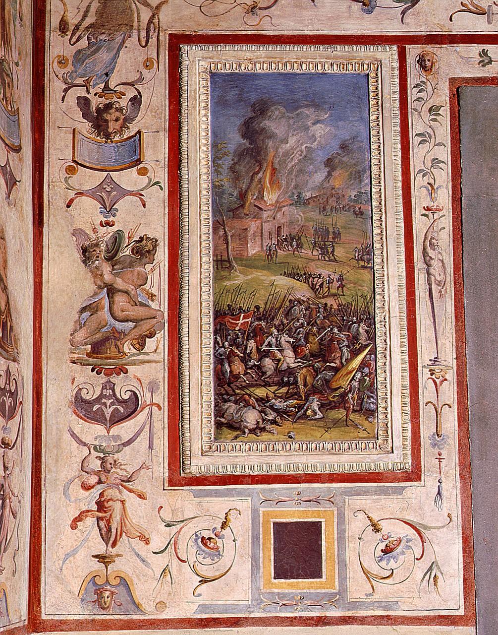 scena di battaglia (dipinto) di Van der Straet Jan detto Giovanni Stradano (sec. XVI)