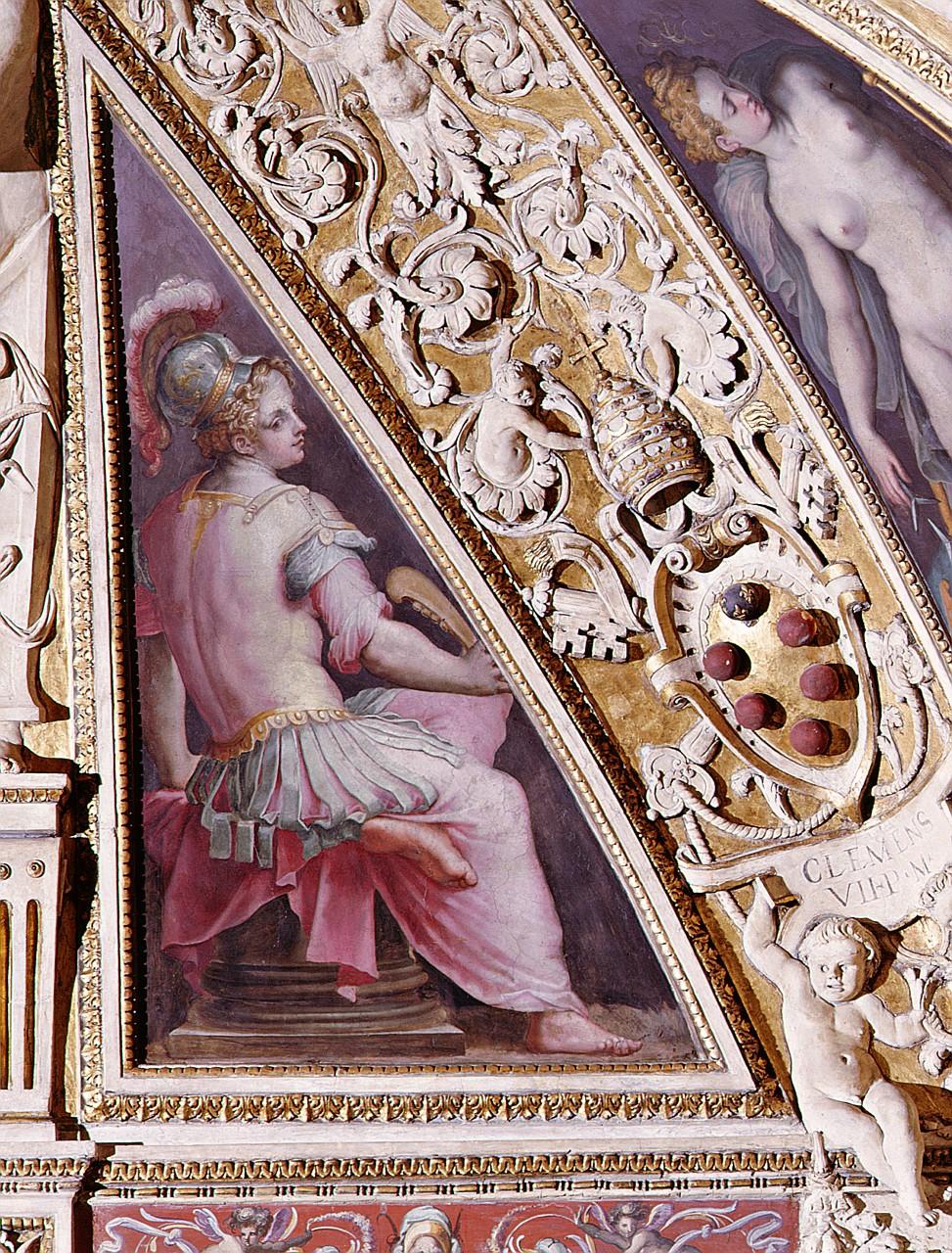 allegoria della Fortezza (dipinto) di Vasari Giorgio (sec. XVI)