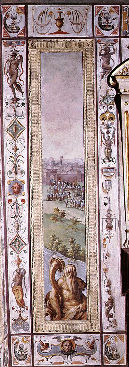 passaggio per Pisa delle milizie comandate da Francesco Ferrucci (dipinto) di Van der Straet Jan detto Giovanni Stradano (sec. XVI)