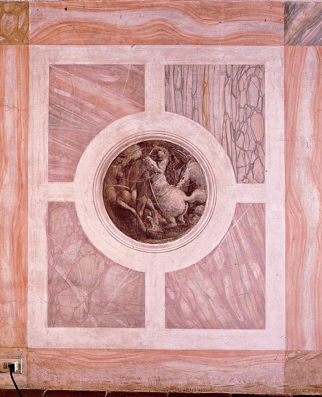 motivo decorativo a finto marmo (dipinto) di Van der Straet Jan detto Giovanni Stradano (sec. XVI)
