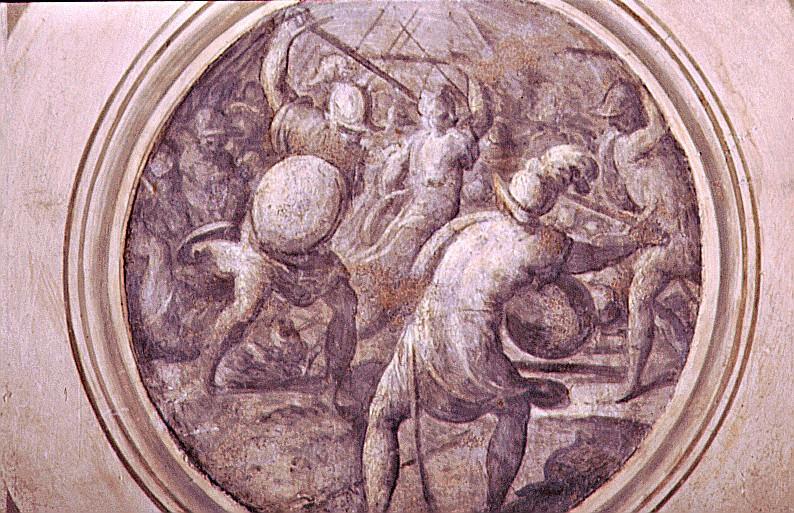 lotta di cavalieri (dipinto) di Van der Straet Jan detto Giovanni Stradano (sec. XVI)