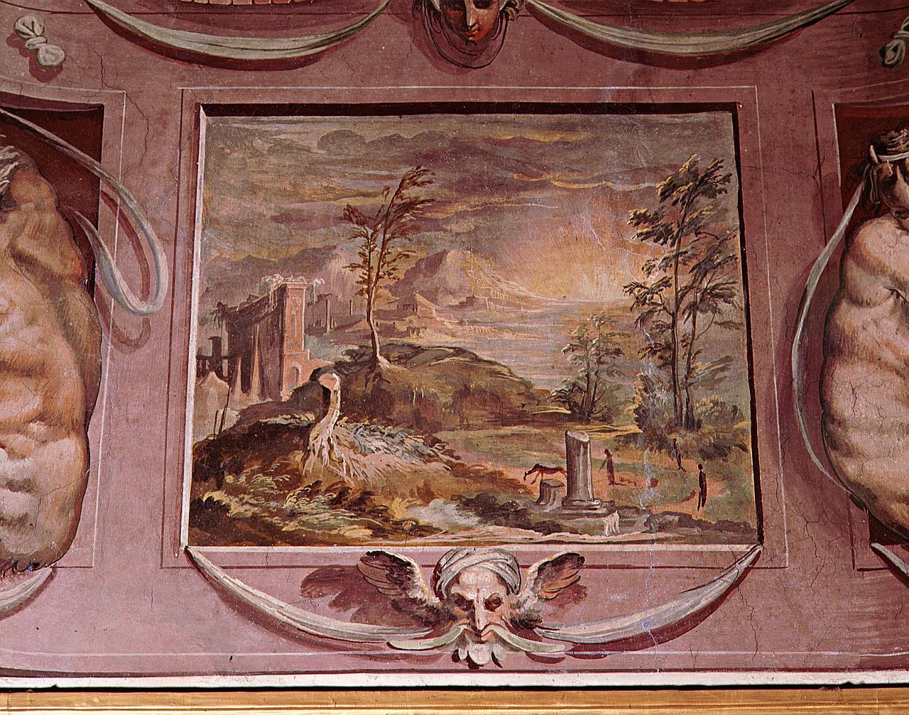 paesaggio (dipinto) di Marchetti Marco detto Marco da Faenza (sec. XVI)