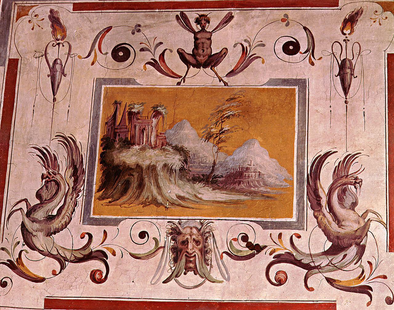 paesaggio (dipinto) di Marchetti Marco detto Marco da Faenza (sec. XVI)