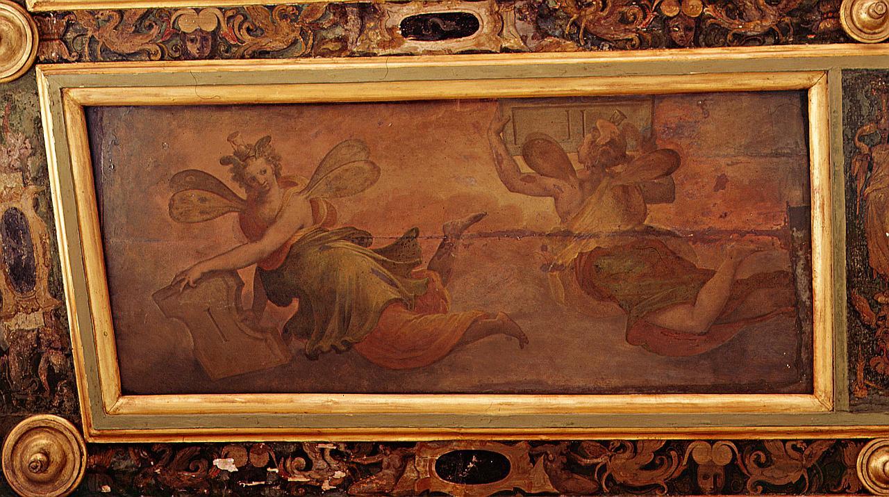 allegoria delle ore I e II (dipinto) di Vasari Giorgio, Van der Straet Jan detto Giovanni Stradano (sec. XVI)