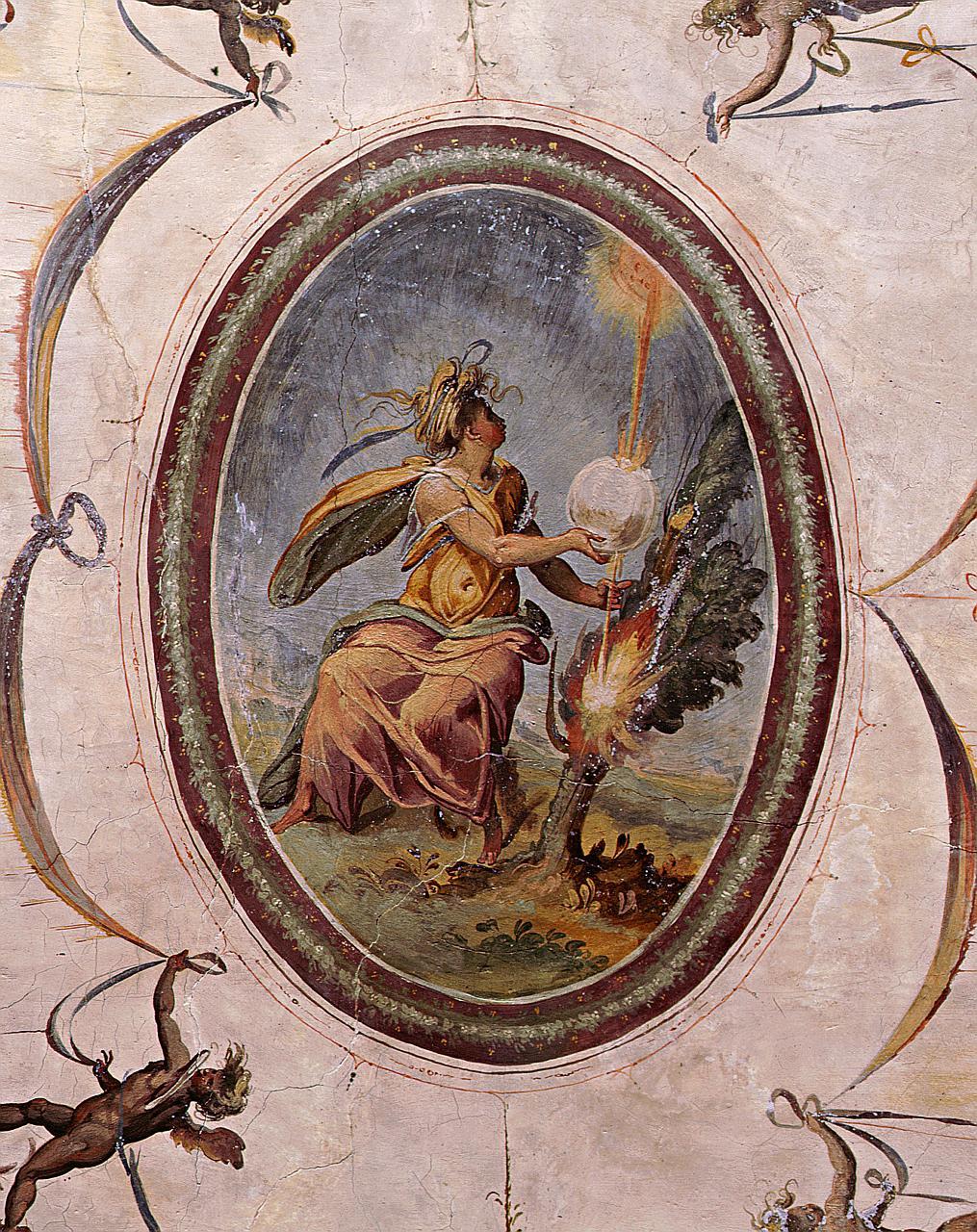 figura femminile seduta (dipinto) di Marchetti Marco detto Marco da Faenza (sec. XVI)