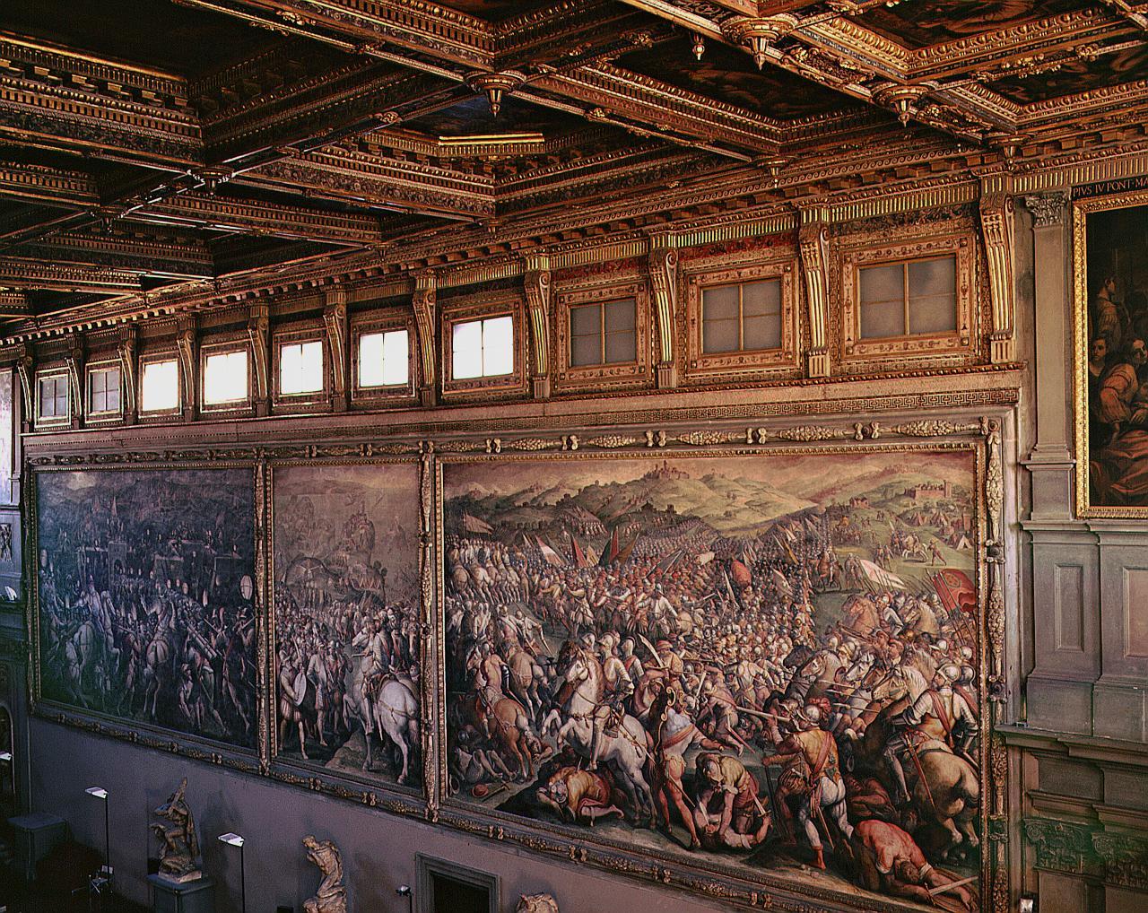scena di battaglia (dipinto, ciclo) di Vasari Giorgio (sec. XVI)