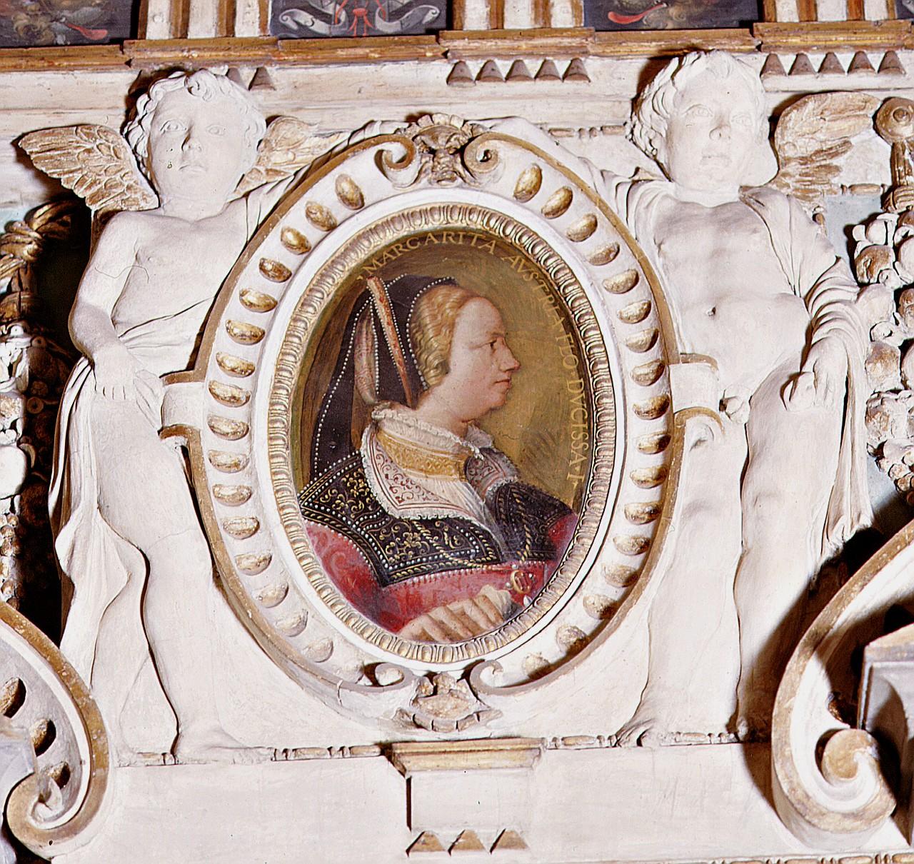 ritratto di Margherita d'Austria (dipinto) di Van der Straet Jan detto Giovanni Stradano, Boscoli Giovanni detto Nanni da Montepulciano (sec. XVI) 