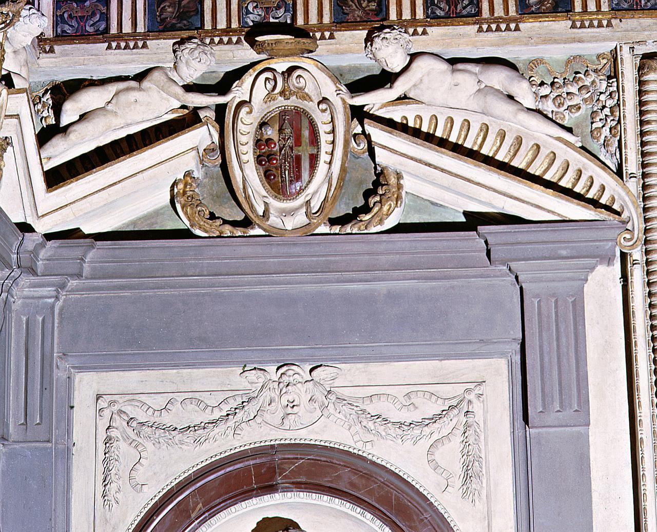 stemmi e imprese del papa Leone X (dipinto) di Ammannati Bartolomeo (attribuito), Boscoli Giovanni detto Nanni da Montepulciano, Ricciarelli Leonardo (sec. XVI)