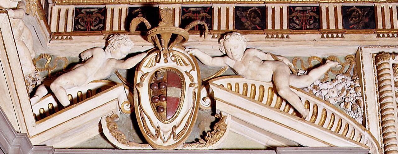 stemma di Alessandro de' Medici (decorazione plastico-architettonica) di Boscoli Giovanni detto Nanni da Montepulciano (sec. XVI)