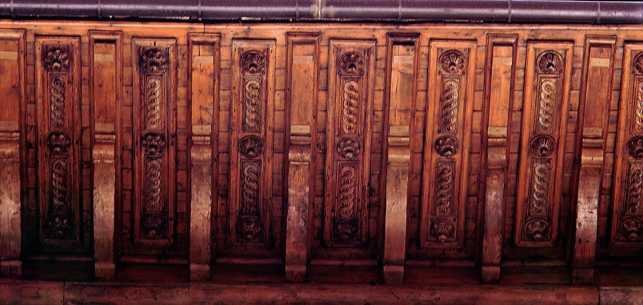 motivo decorativo (gronda - a cassettoni) - bottega fiorentina (sec. XVI)