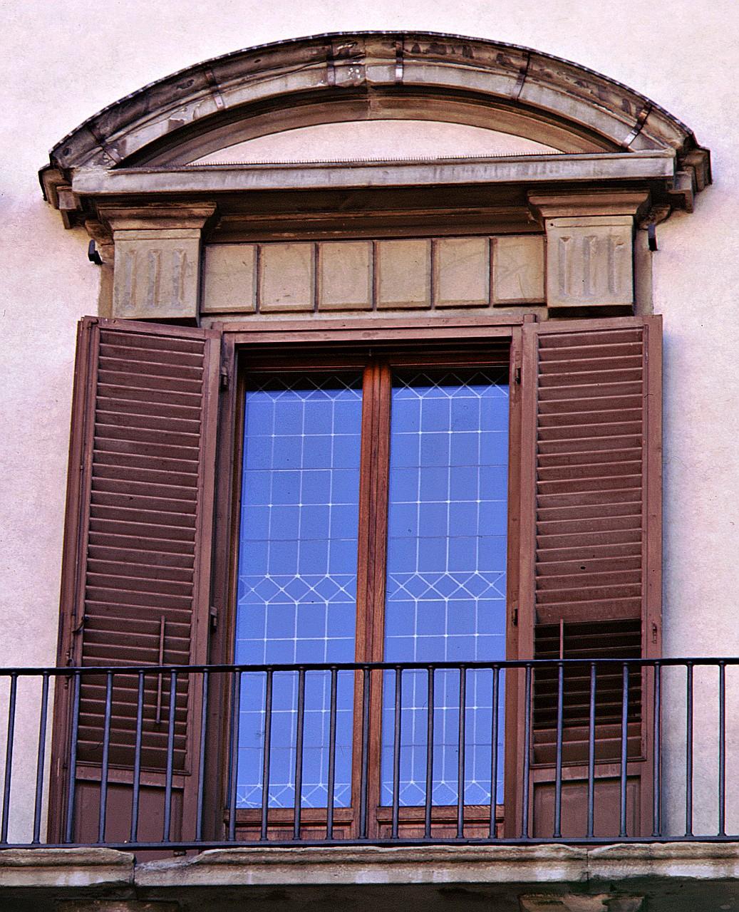 mostra di finestra, serie - bottega fiorentina (sec. XVI)