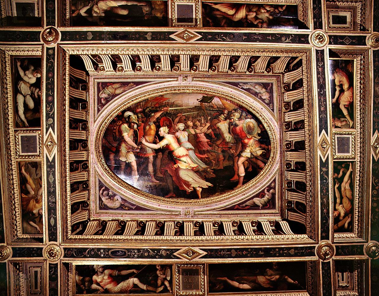 imprese di Cosimo I de' Medici (soffitto) - bottega fiorentina (sec. XVI)