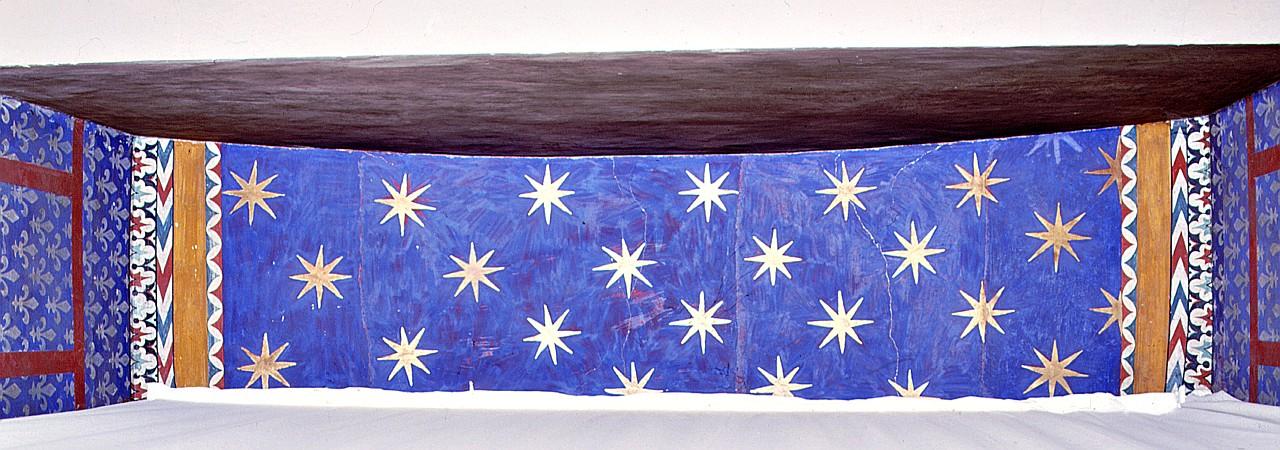 motivo decorativo floreale (dipinto) - bottega fiorentina (sec. XIV)