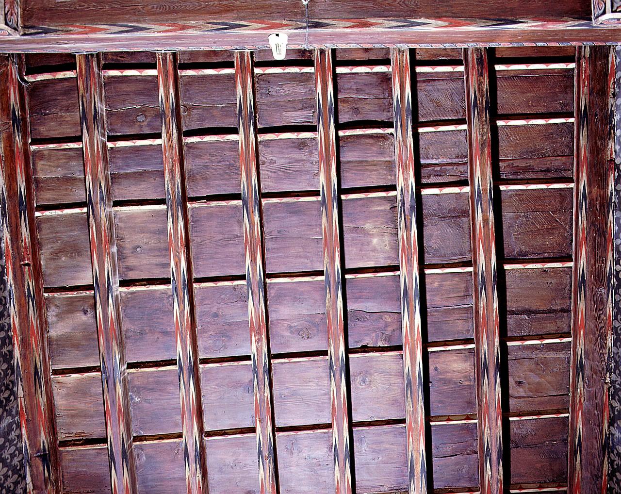 motivo decorativo geometrico (trave) - ambito fiorentino (sec. XIV)