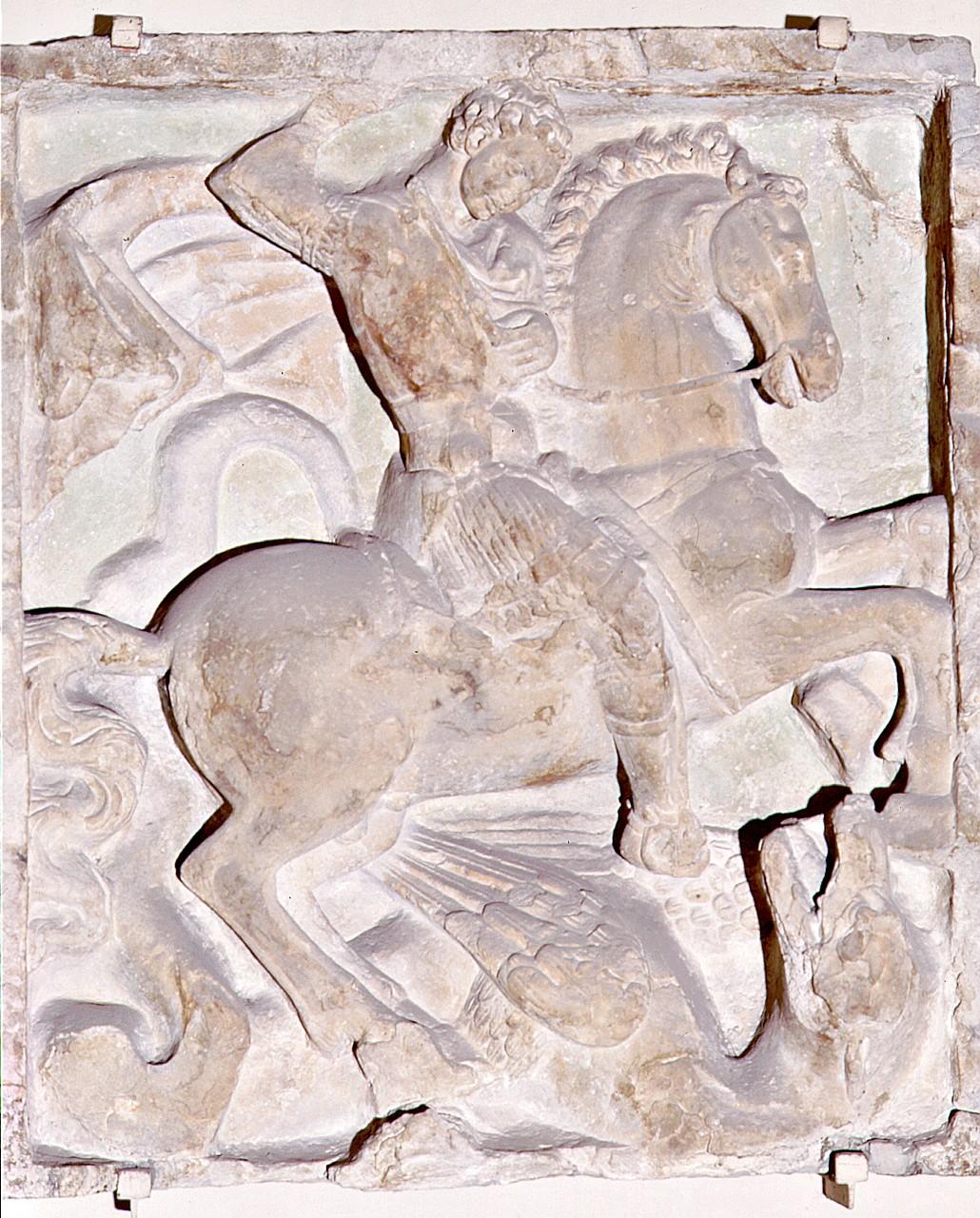 San Giorgio e il drago (rilievo) di Lapo (sec. XIII)