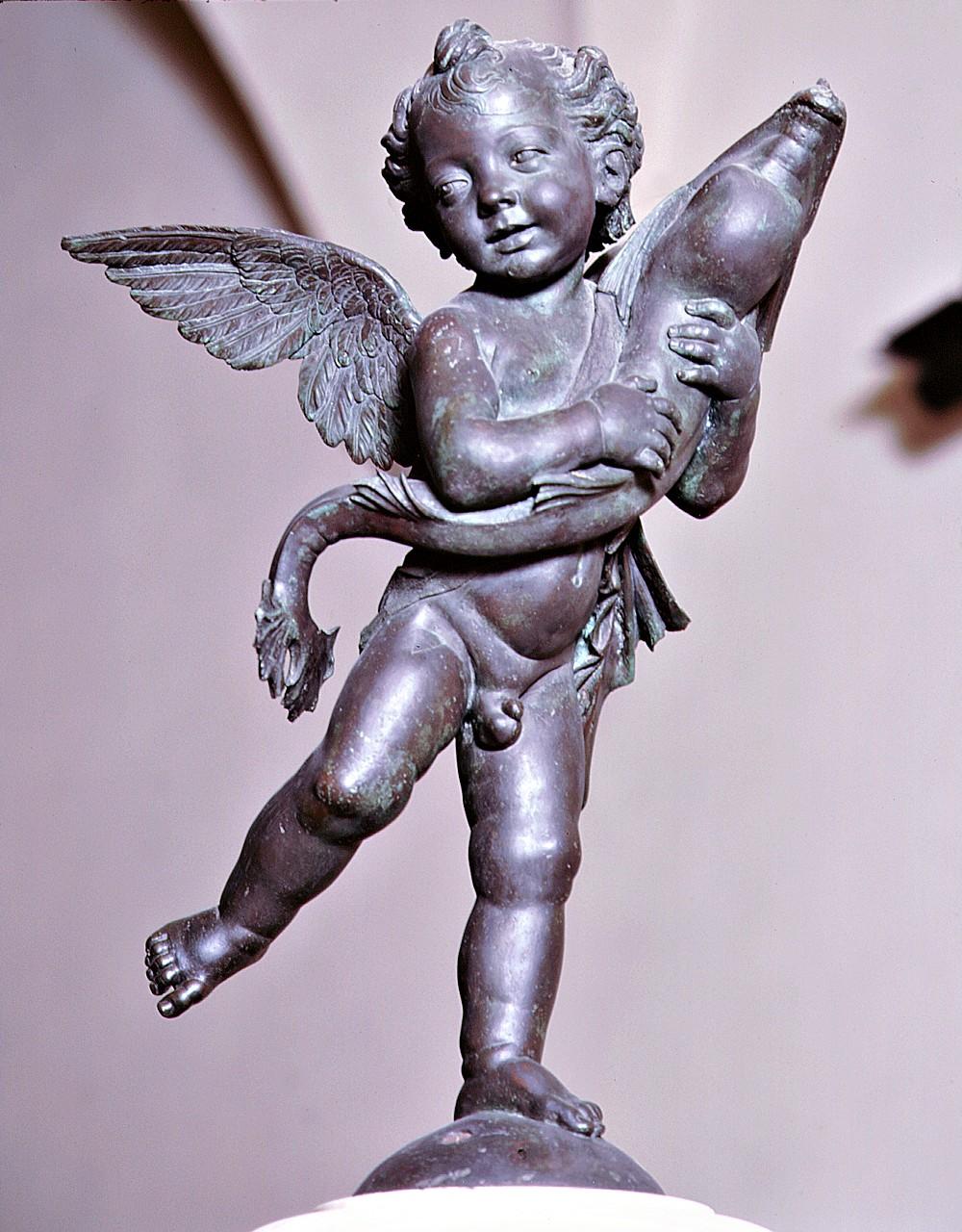 putto con delfino (statua) di Andrea di Francesco detto Andrea del Verrocchio (sec. XV)