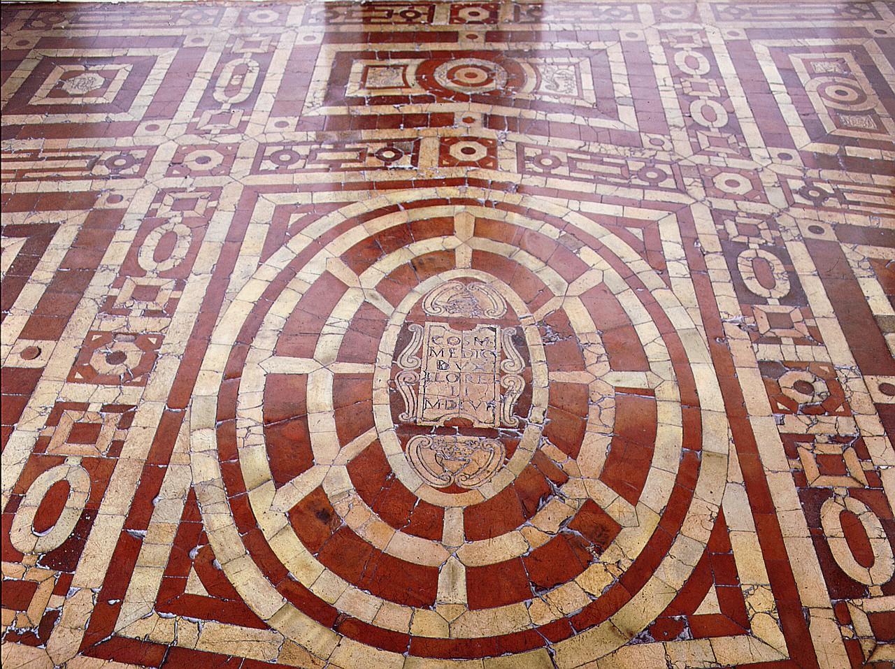 motivi decorativi geometrici (pavimento) di Buglioni Santi, Vasari Giorgio (sec. XVI)